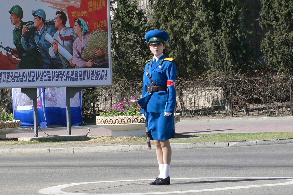 Driven to distraction: meet Pyongyang's 'traffic ladies